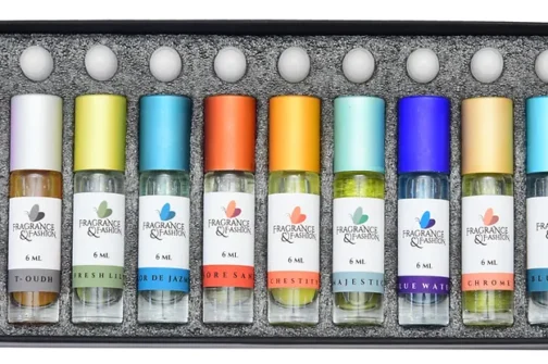 Set of 10 Natural and Fancy combo Premium Attars For Men And women - Image 2